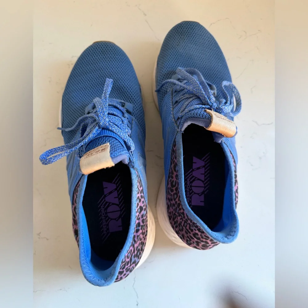 New Balance- Fresh Foam Roav‎ Women's Running Shoes Blue Leopard Print